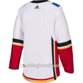Män Ishockey Calgary Flames Tröja Blank Adidas Vit Authentic